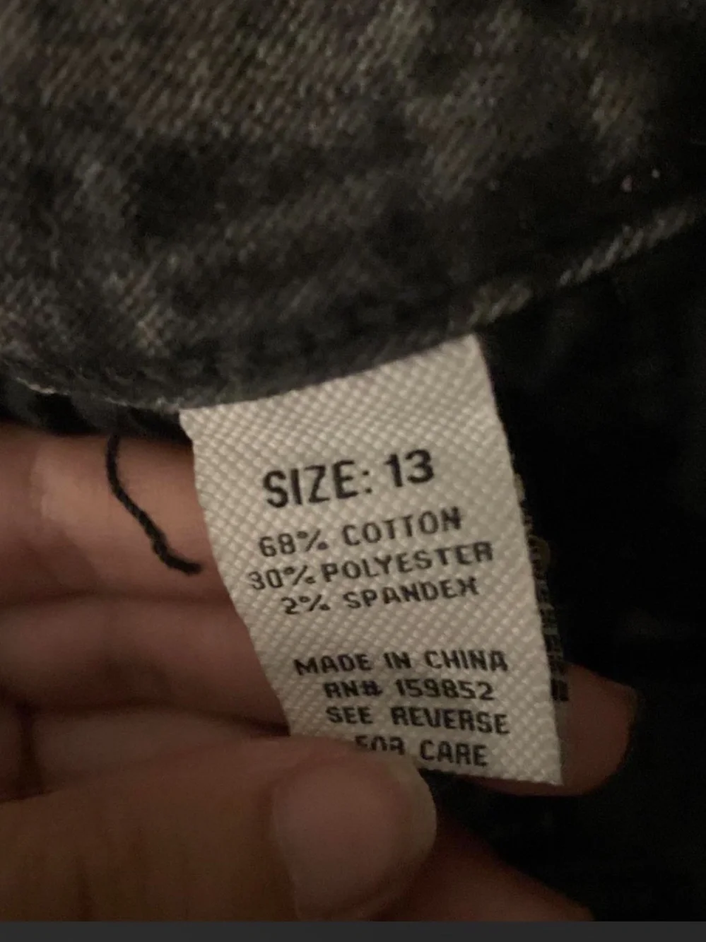 Women’s Black Washed Cargo Jeans